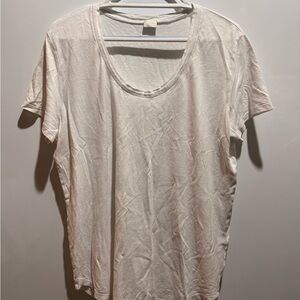 Poetry White Hemp Cotton T Shirt